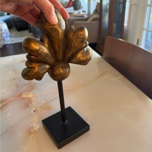 Gold Neoclassical Decorative Sculpture on Stand or bookend